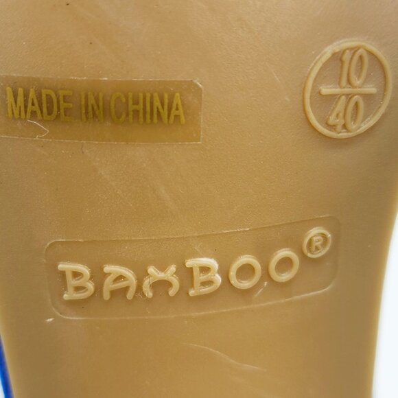 Bamboo Womens Blue High Heel Sandals Size 10 Open Toe Adjustable Strap - Picture 3 of 16